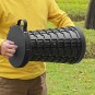 Teleszkópos összecsukható szék fekete 7–45 cm | Teherbírás 200 kg