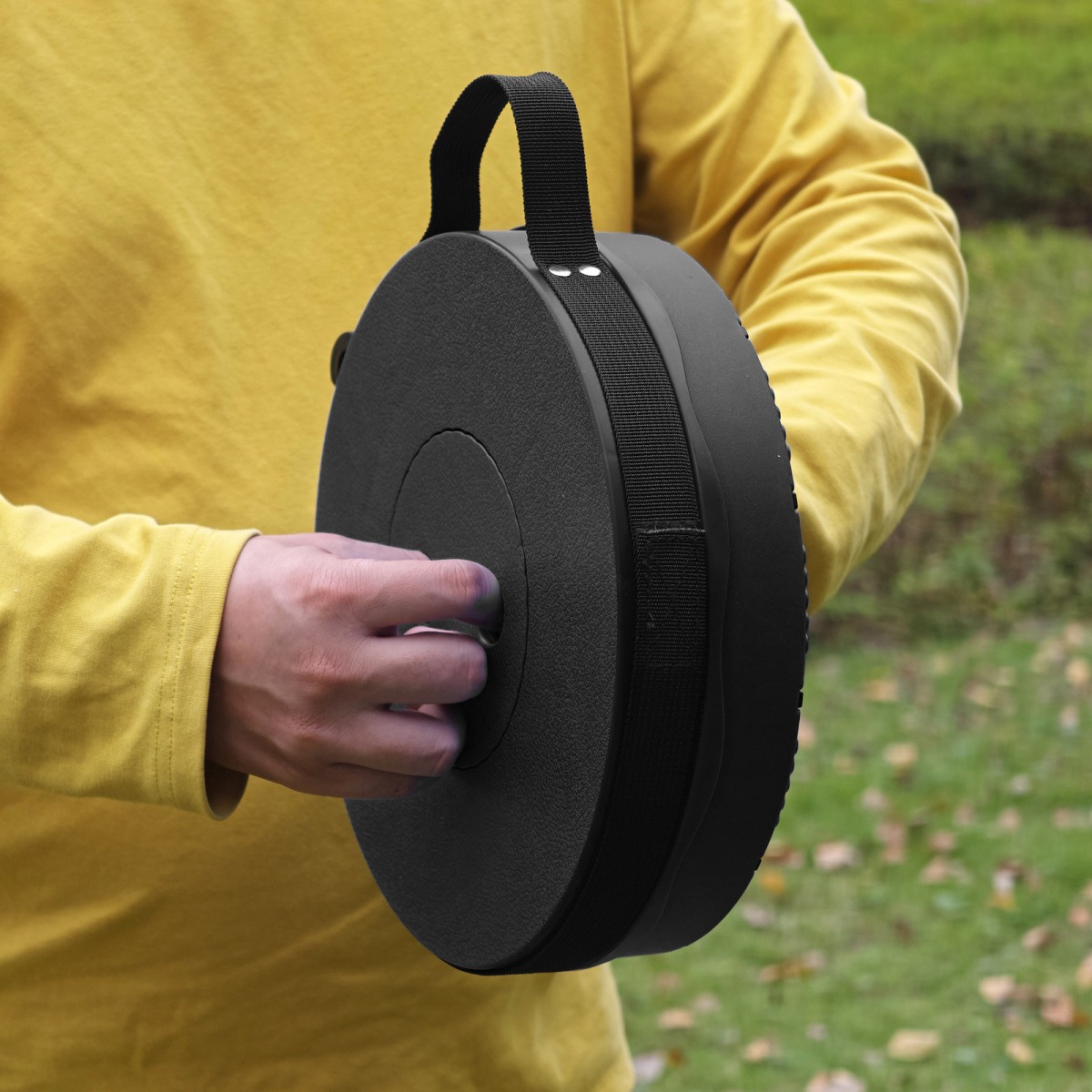 Teleszkópos összecsukható szék fekete 7–45 cm | Teherbírás 200 kg