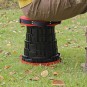 Összecsukható teleszkópos szék piros színben 7 – 45 cm | Teherbírás 200 kg