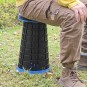 Összecsukható teleszkópos szék kék színben 7–45 cm | Teherbírás 200 kg
