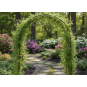 Kerti pergola 140 × 38 × 240 cm + horgonyok | Fém támasz kúszónövényekhez