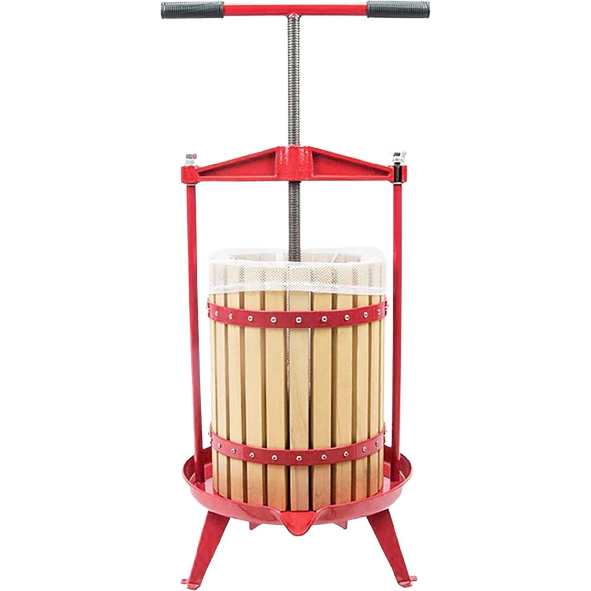 Szőlő- és gyümölcsprés Strend Pro Harvester, 18 l, vázzal és szűrőzsákkal