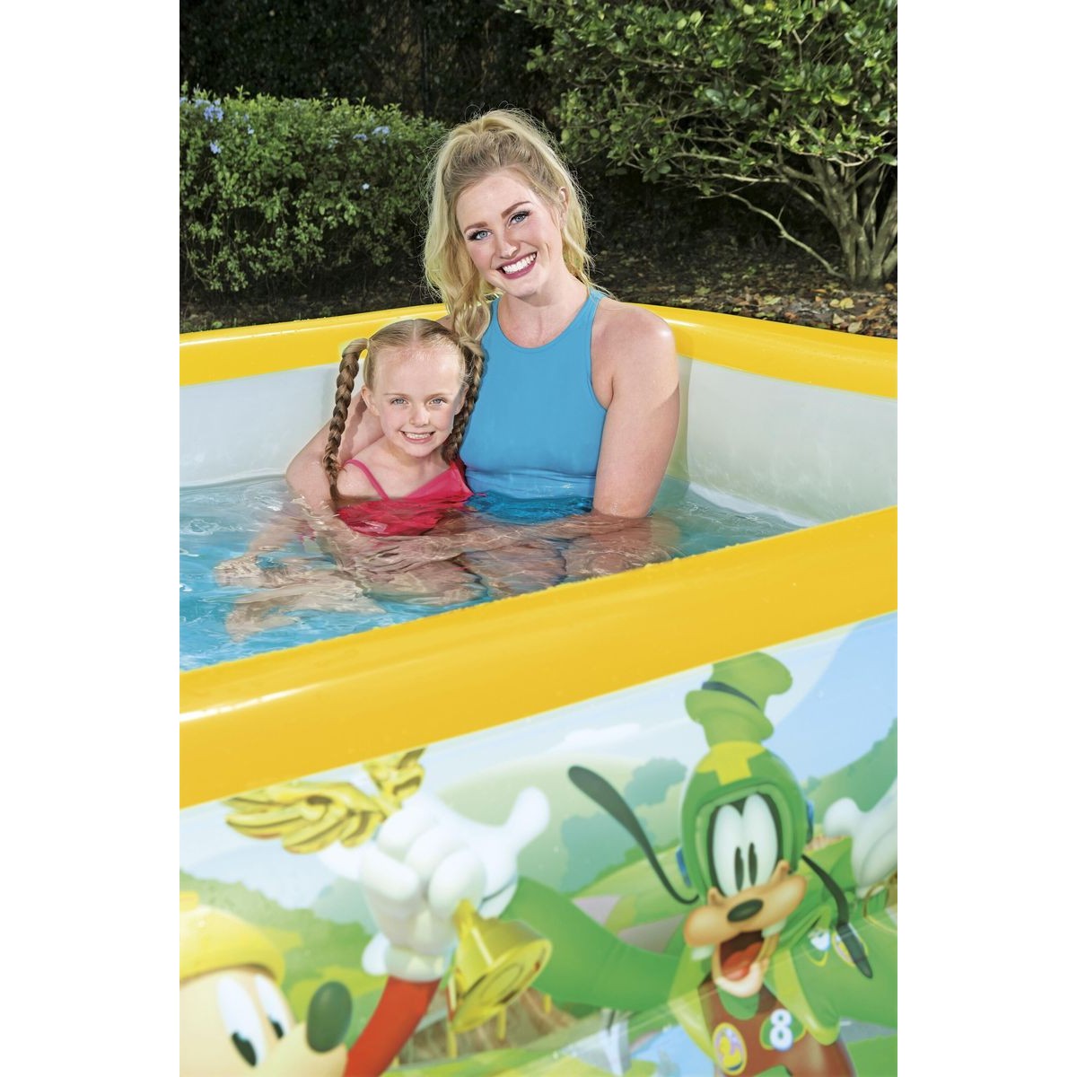 Gyermek felfújható medence Bestway Mickey Mouse 262 × 175 × 51 cm