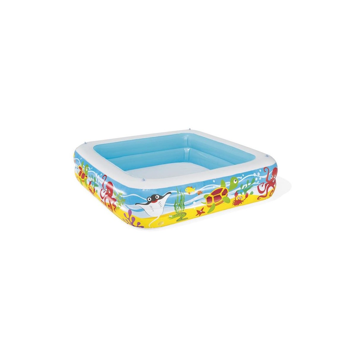 Gyerek felfújható medence Bestway Coral Reef napellenzővel 147 × 147 × 122 cm