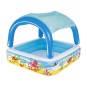 Gyerek felfújható medence Bestway Coral Reef napellenzővel 147 × 147 × 122 cm
