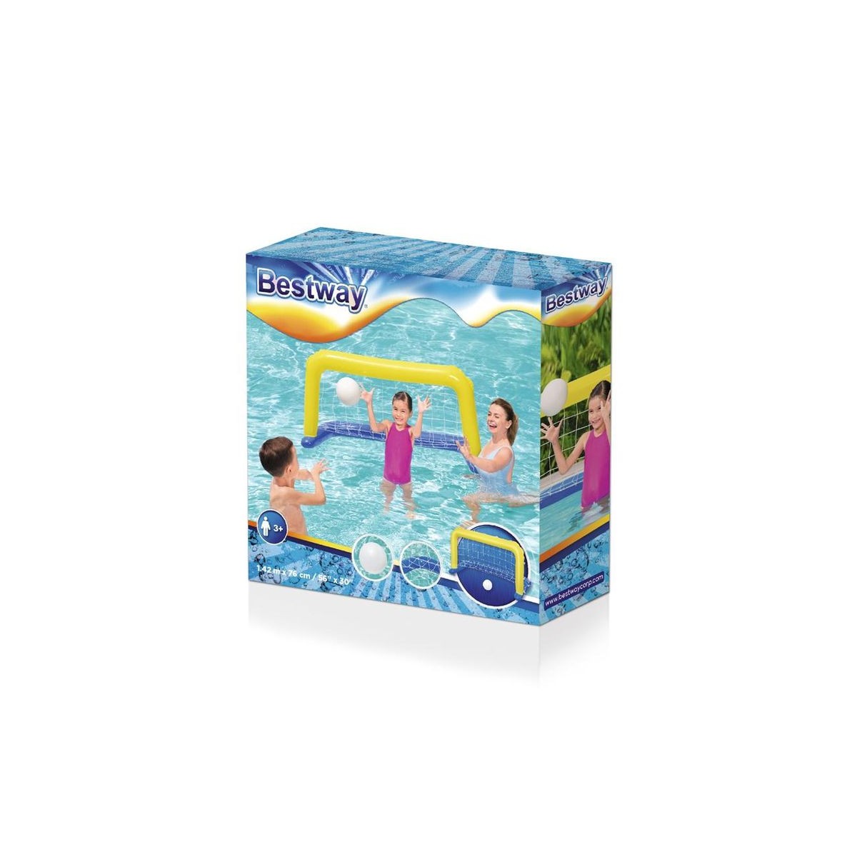 Bestway felfújható vízi kapu labdával 137 × 66 cm
