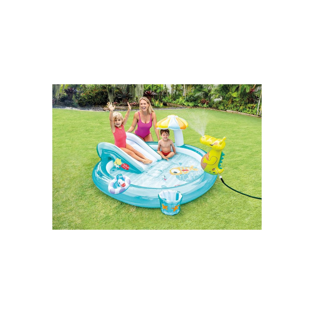 Gyerek felfújható játszótér Intex Gator Play Center 201 × 170 × 84 cm