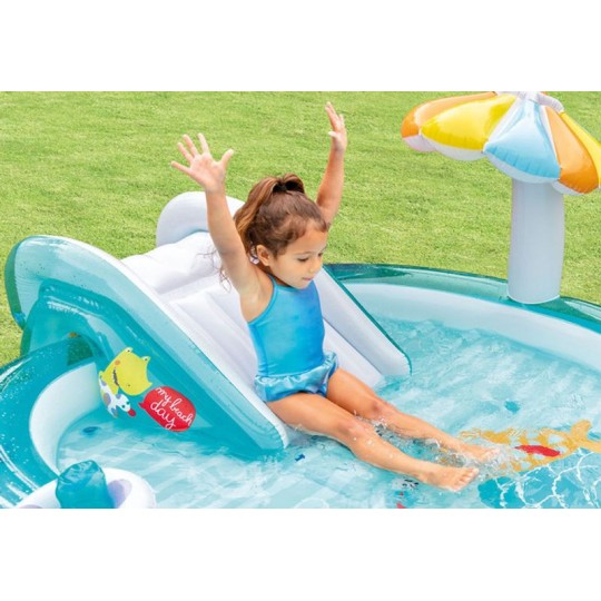 Gyerek felfújható játszótér Intex Gator Play Center 201 × 170 × 84 cm