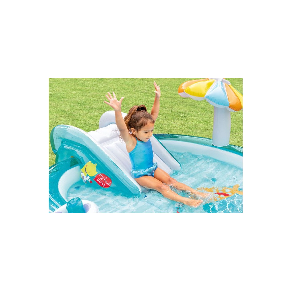 Gyerek felfújható játszótér Intex Gator Play Center 201 × 170 × 84 cm