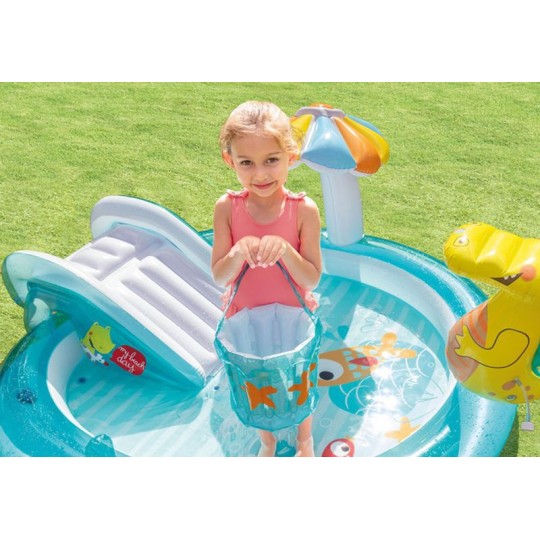 Gyerek felfújható játszótér Intex Gator Play Center 201 × 170 × 84 cm