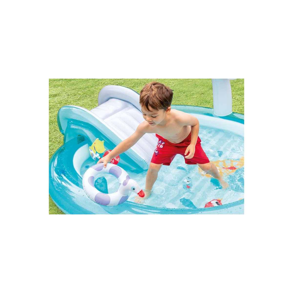 Gyerek felfújható játszótér Intex Gator Play Center 201 × 170 × 84 cm