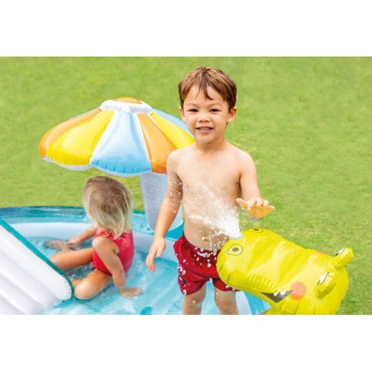 Gyerek felfújható játszótér Intex Gator Play Center 201 × 170 × 84 cm