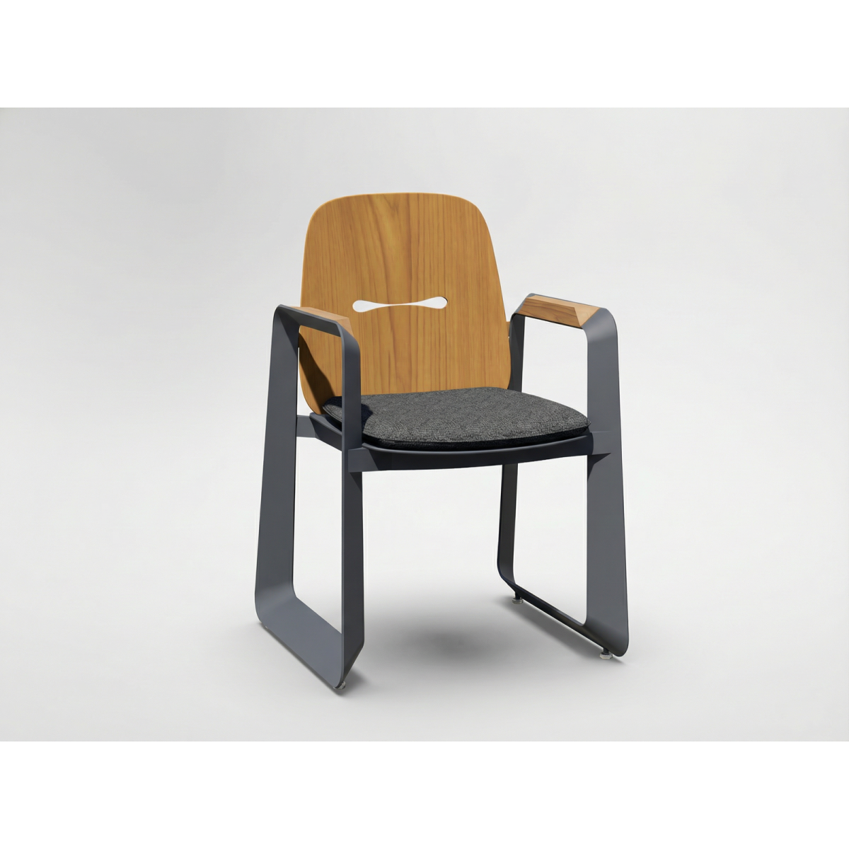 Kerti alumínium fotel THOMPSON szürke 62 × 56 × 89 cm