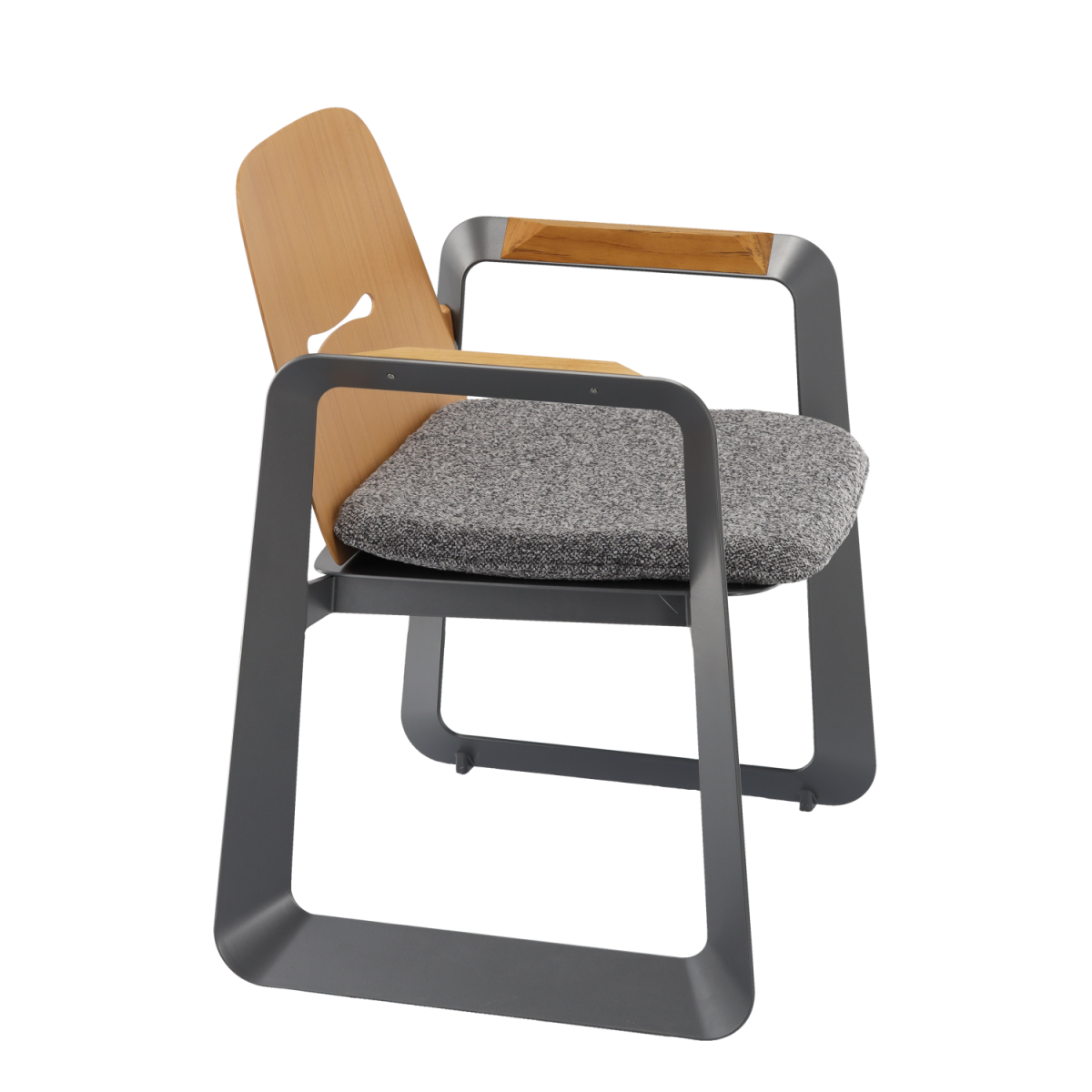 Kerti alumínium fotel THOMPSON szürke 62 × 56 × 89 cm