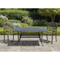 Kerti alumínium asztal HASTINGS antik bronz 150 × 90 × 73 cm