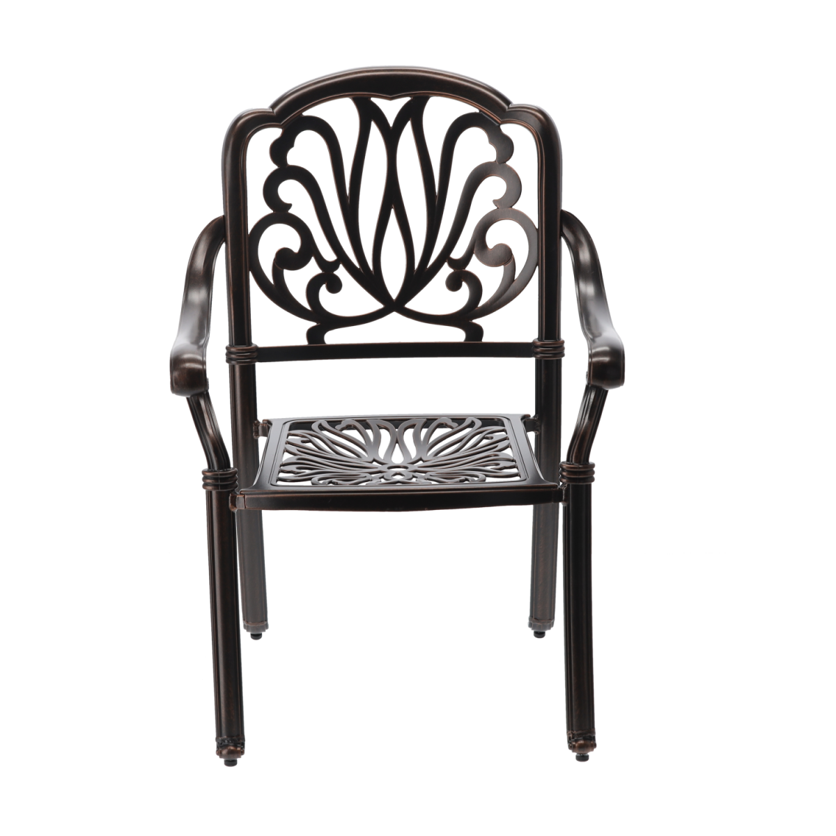 Kerti alumínium fotel HASTINGS antik bronz 65 × 64 × 92 cm