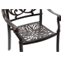 Kerti alumínium fotel HASTINGS antik bronz 65 × 64 × 92 cm