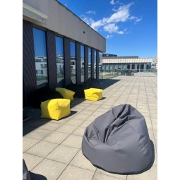 Pufa Luigi Outdoor ülőzsák sárga színben