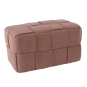 Kötött téglalap alakú puff 72 × 38 × 38 cm – rózsaszín
