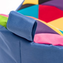 Sako poliészter babzsák – kényelmes kék babzsákfotel