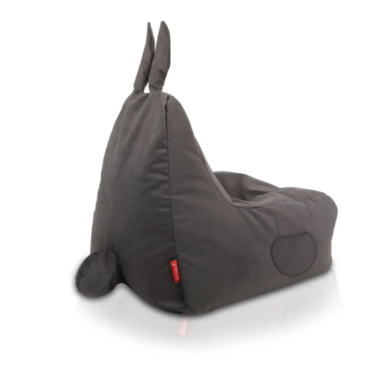 Plüss nyuszis ülőzsák Bunny L szürke színben