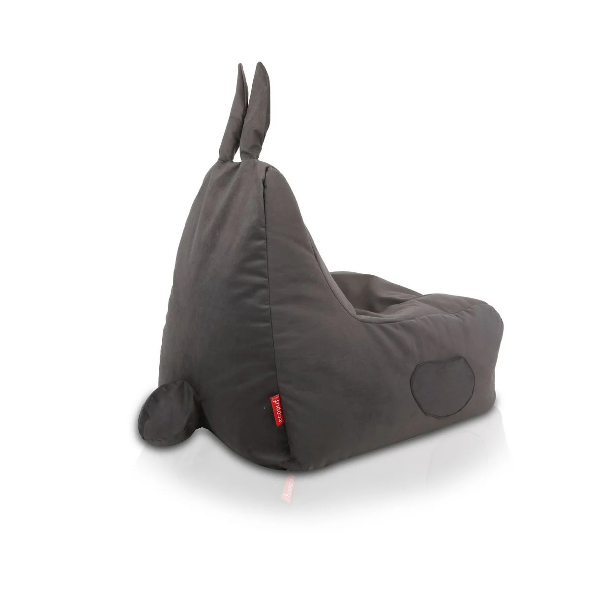 Plüss nyuszis ülőzsák Bunny L szürke színben