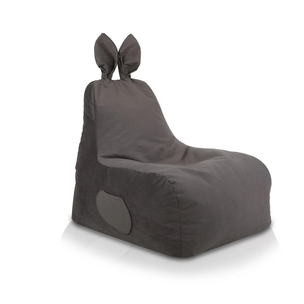 Plüss nyuszis ülőzsák Bunny L szürke színben