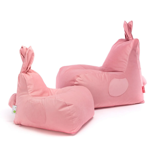 Bunny L ülőzsák – rózsaszín plüssnyuszi
