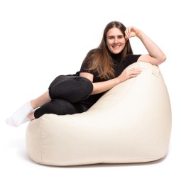 Mini Keiko Vega olvasó- és relaxfotel bézs színben.