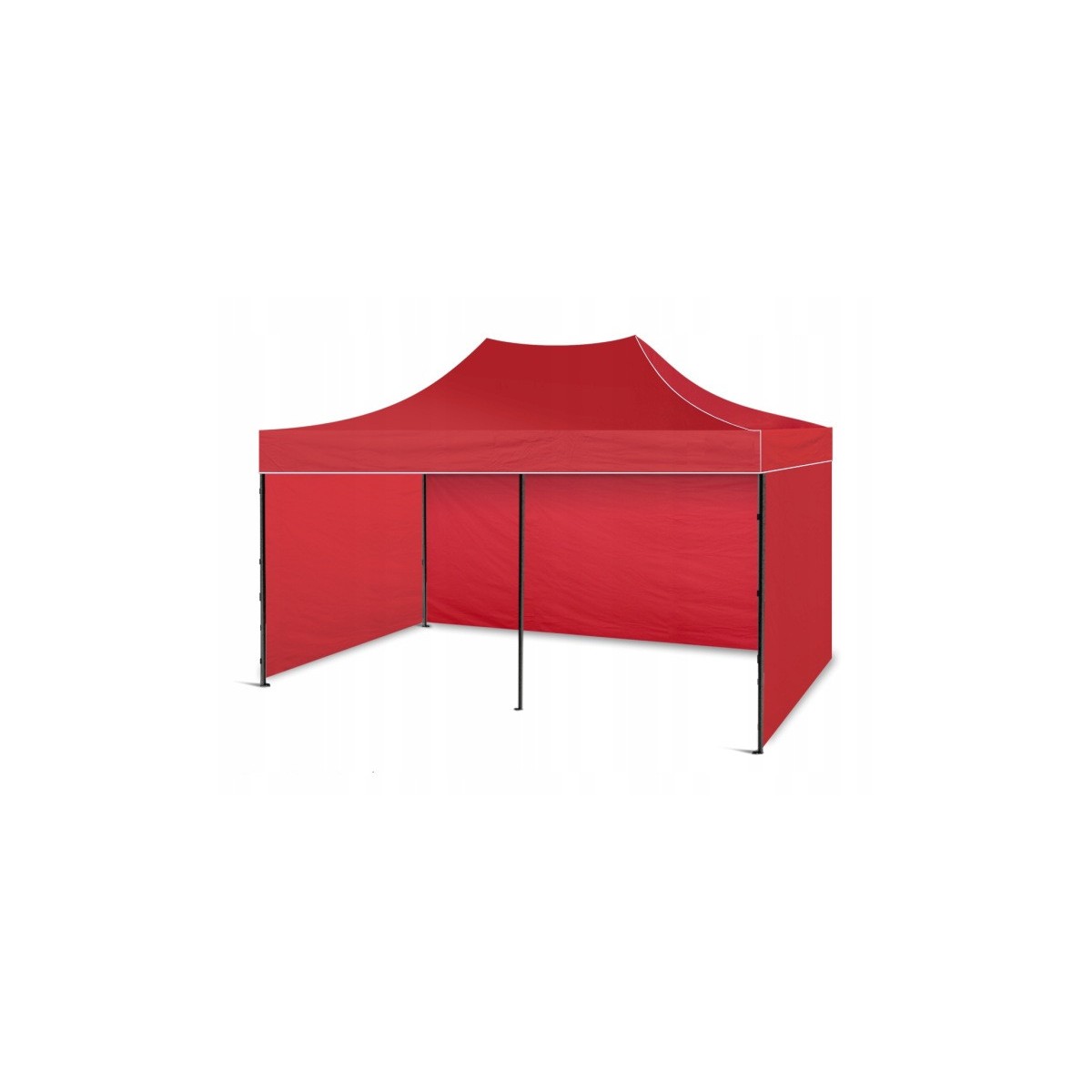 Professzionális ollós sátor S5 3x6 m piros – extra erős, 49 kg