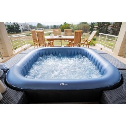 MSPA Tekapo Comfort – Négyzet alakú felfújható pezsgőfürdő 6 személy részére UVC-fertőtlenítéssel 185 × 185 cm