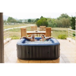 MSPA Tekapo Comfort – Négyzet alakú felfújható pezsgőfürdő 6 személy részére UVC-fertőtlenítéssel 185 × 185 cm