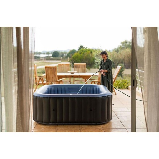 MSPA Tekapo Comfort – Négyzet alakú felfújható pezsgőfürdő 6 személy részére UVC-fertőtlenítéssel 185 × 185 cm