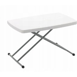Összecsukható túra- és cateringasztal állítható magassággal 76,5 × 49,5 cm