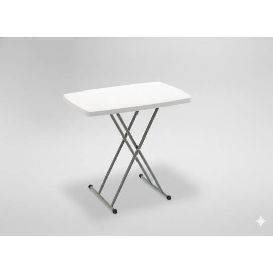 Összecsukható túra- és cateringasztal állítható magassággal 76,5 × 49,5 cm