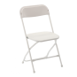 Összecsukható catering szék 49,5 × 45 × 81 cm – fehér