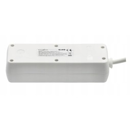 Hosszabbító kábel – 3 aljzat, 3 m, fehér