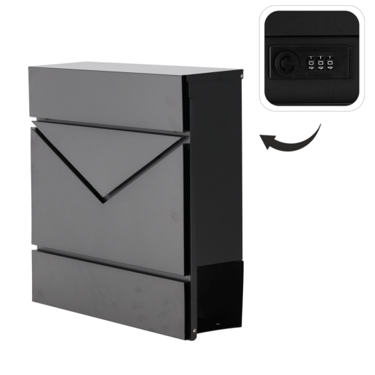 Horganyzott Swift postaláda számzárral 37 × 37 × 10,5 cm
