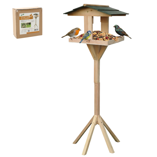 Fa madáretető állványon 116 × 30 × 30 cm