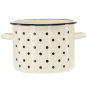 Zománcozott fazék 4,5 l – 20 cm, fehér pöttyökkel