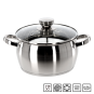 Rozsdamentes Belly fazék fedővel 2,5 l – 20 cm