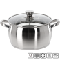 Belly rozsdamentes fazék fedővel 5 l – 24 cm