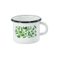 Zománcozott Fikus bögre 0,5 l – 8 cm, fehér