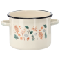 zománcozott fazék Listy 4,5 l – 20 cm, krémszínű