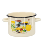 Zománcozott fazék Olívafa 3 l – 18 cm, krémszínű