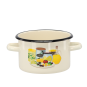 Zománcozott fazék Olajfa 2 l – 16 cm, krémszínű