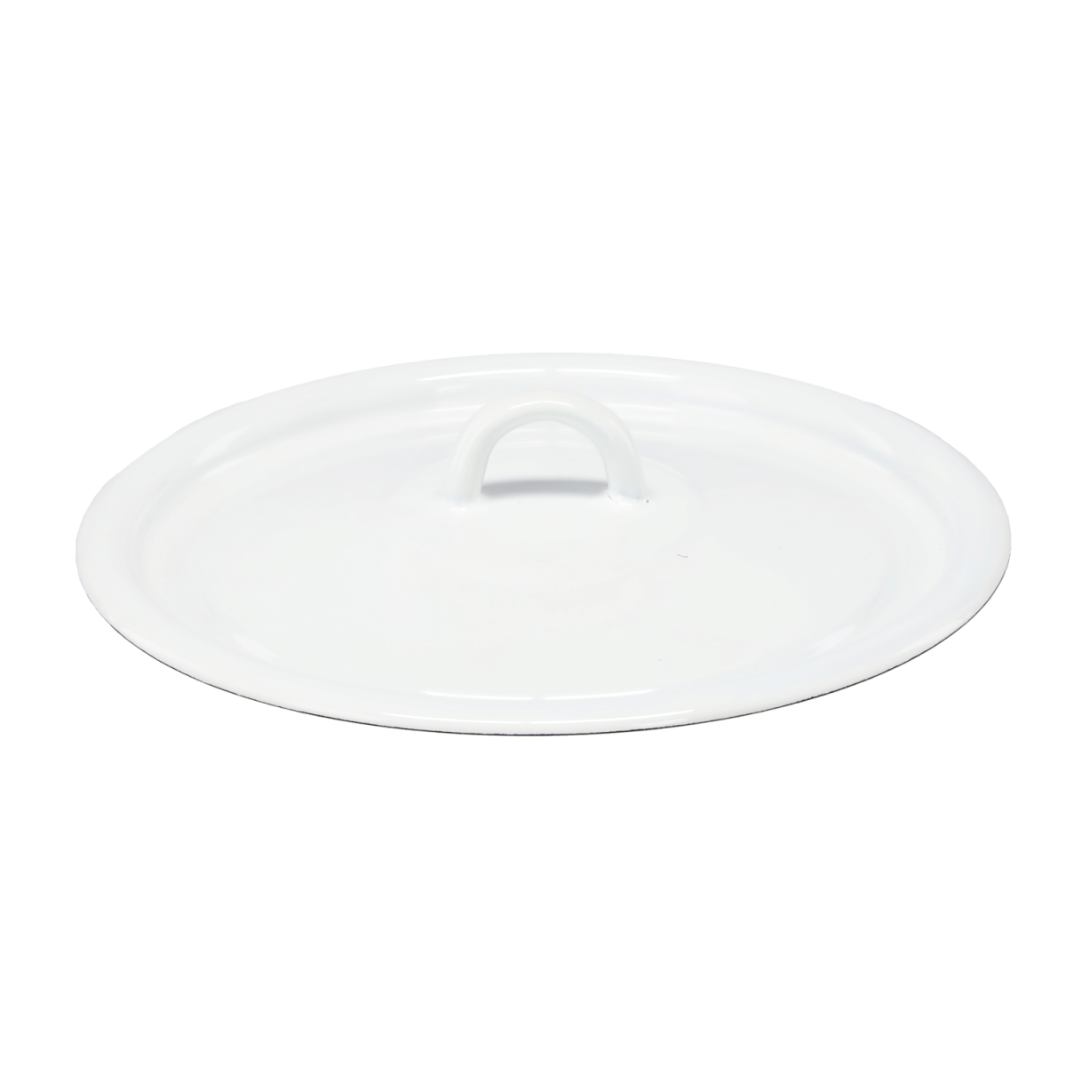 20 cm-es fehér zománcozott fedő