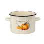 Zománcozott fazék Tök 3 l – 18 cm, krémszínű