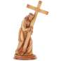 Jézus-szobor kereszttel 19 × 9 × 31,5 cm, poliresin