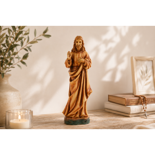 Jézus-szobor 13,5 × 9 × 38 cm, poliresin
